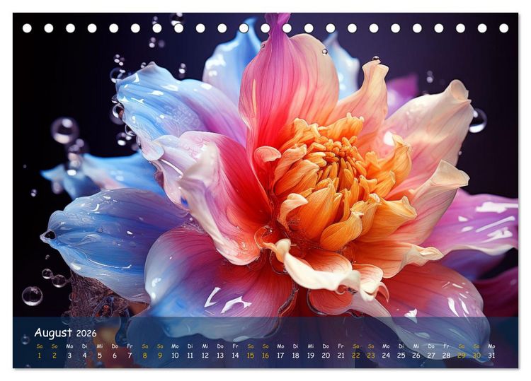Produktbild: Exotische Pflanzen Close-up (Tischkalender 2026 DIN A5 quer), CALVENDO Monatskalender