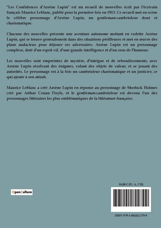 Produktbild: Les confidences d'Ars&egrave;ne Lupin