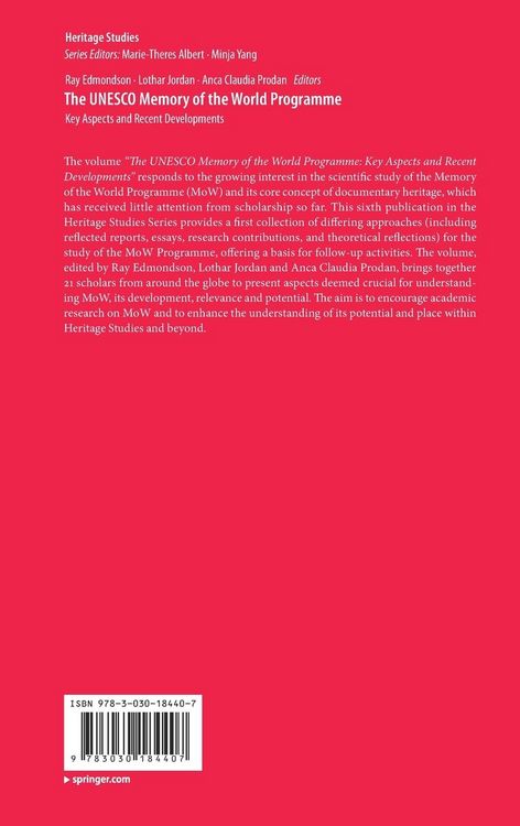 Produktbild: The UNESCO Memory of the World Programme