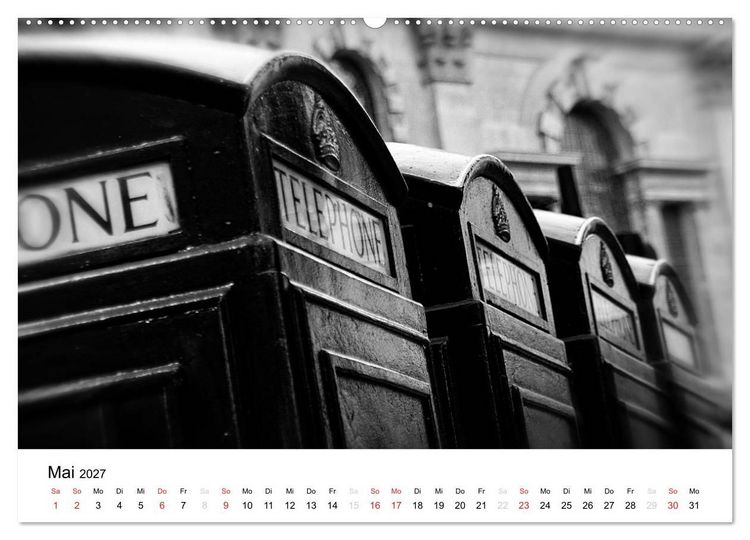 Produktbild: London (Wandkalender 2027 DIN A2 quer), CALVENDO Monatskalender