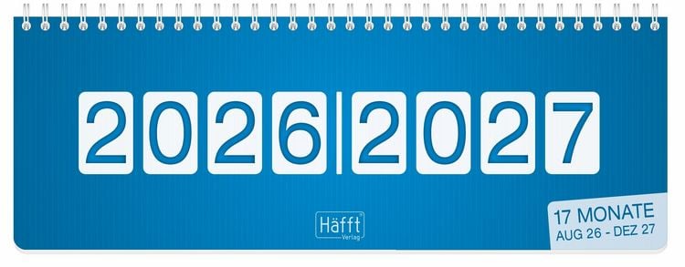 Produktbild: Tischkalender 17 Monate 26/27 [K&ouml;nigsblau]