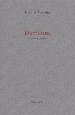 Produktbild: Demeure: Maurice Blanchot