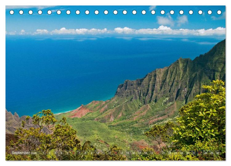 Produktbild: Hawaii und seine Aloha - Inseln (Tischkalender 2026 DIN A5 quer), CALVENDO Monatskalender