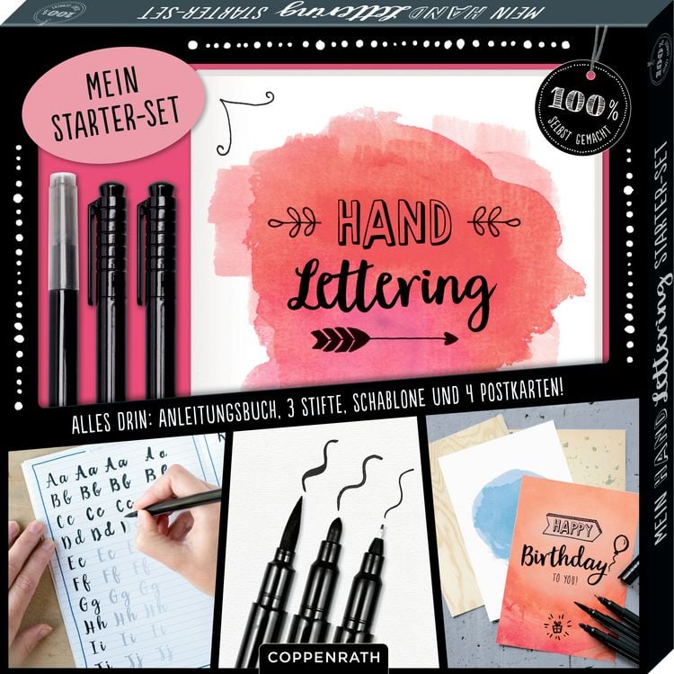 Produktbild: Mein Handlettering Starter-Set (100% selbst gemacht)