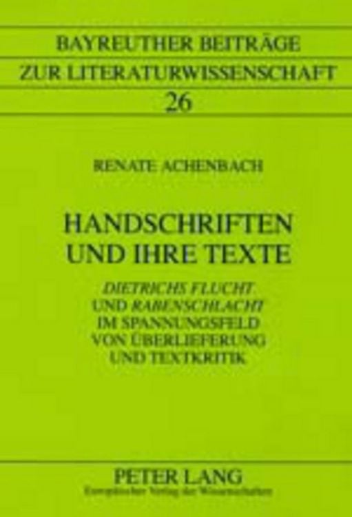 Produktbild: Handschriften und ihre Texte