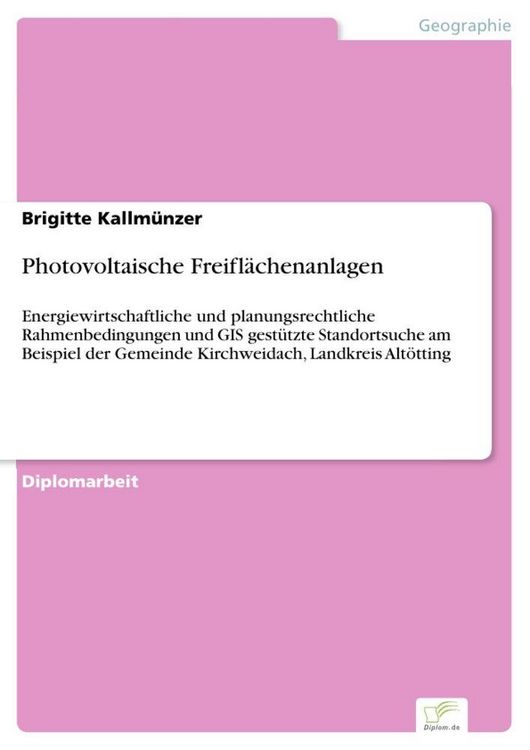 Produktbild: Photovoltaische Freifl&auml;chenanlagen