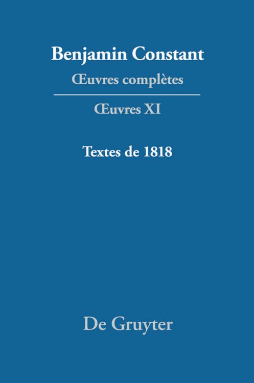 Produktbild: Textes de 1818