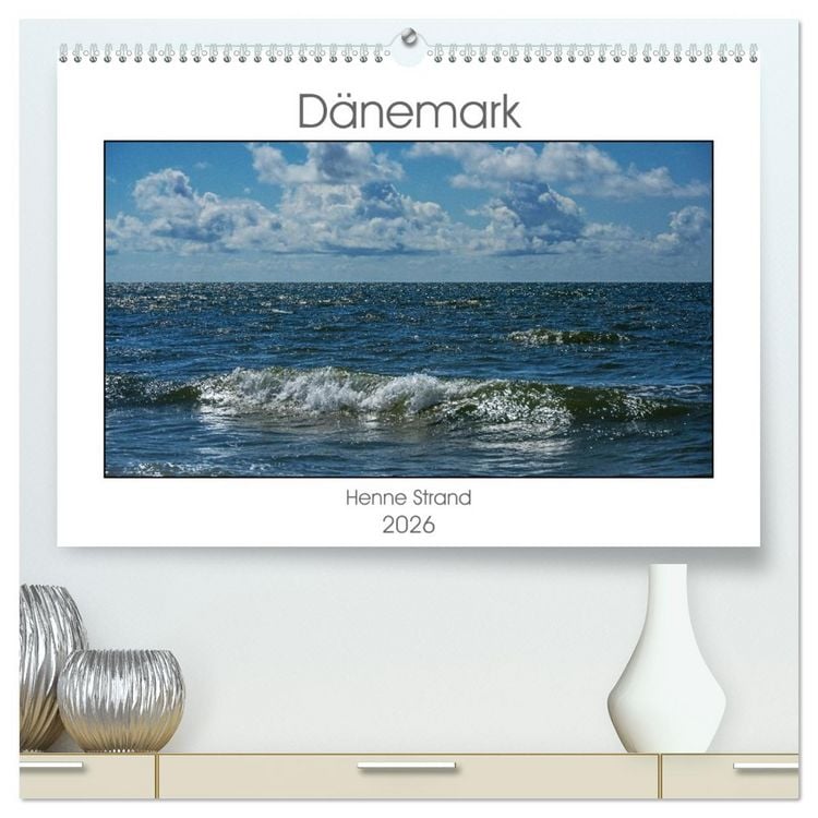 Produktbild: D&auml;nemark - Henne Strand (hochwertiger Premium Wandkalender 2026 DIN A2 quer), Kunstdruck in Hochglanz