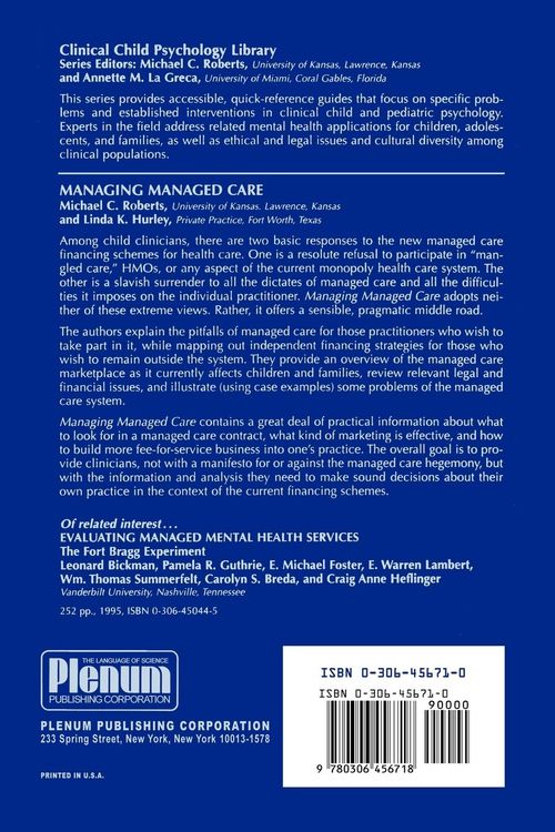 Produktbild: Managing Managed Care
