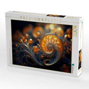 Produktbild: CALVENDO Puzzle Fibonacci kombiniert mit Schneckenform - Fraktale in 3D | 2000 Teile Lege-Gr&ouml;&szlig;e 90x67cm Foto-Puzzle f&uuml;r gl&uuml;ckliche Stunden