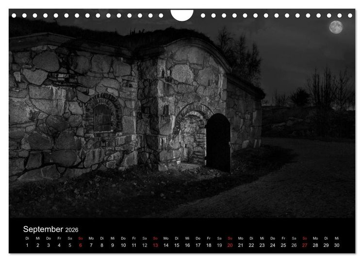 Produktbild: Objekte in schwarz weiss (Wandkalender 2026 DIN A4 quer), CALVENDO Monatskalender