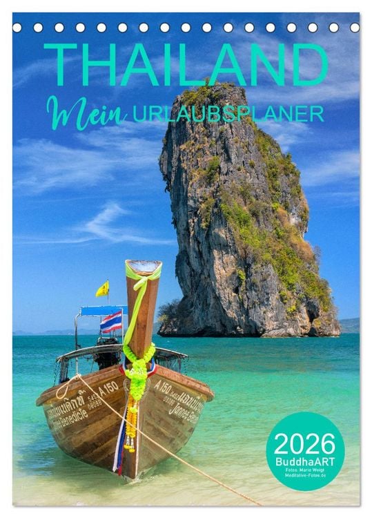 Produktbild: THAILAND - Mein Urlaubsplaner (Tischkalender 2026 DIN A5 hoch), CALVENDO Monatskalender