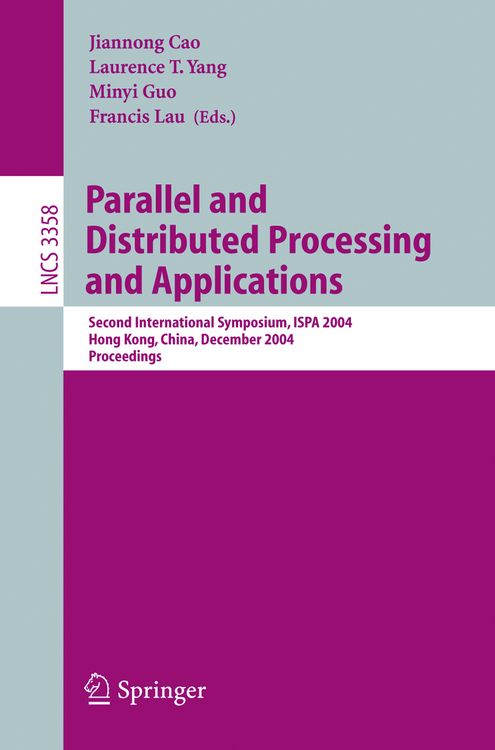 Produktbild: Parallel and Distributed Processing and Applications