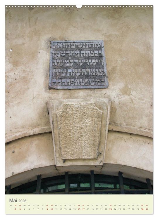 Produktbild: J&uuml;disches Prag (Wandkalender 2026 DIN A2 hoch), CALVENDO Monatskalender