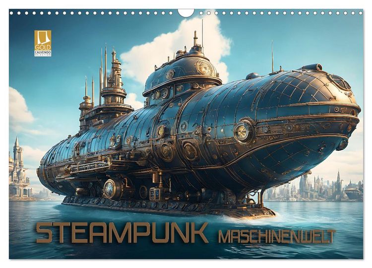 Produktbild: Steampunk Maschinenwelt (Wandkalender 2026 DIN A3 quer), CALVENDO Monatskalender