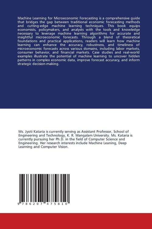 Produktbild: Machine Learning for Microeconomic Forecasting