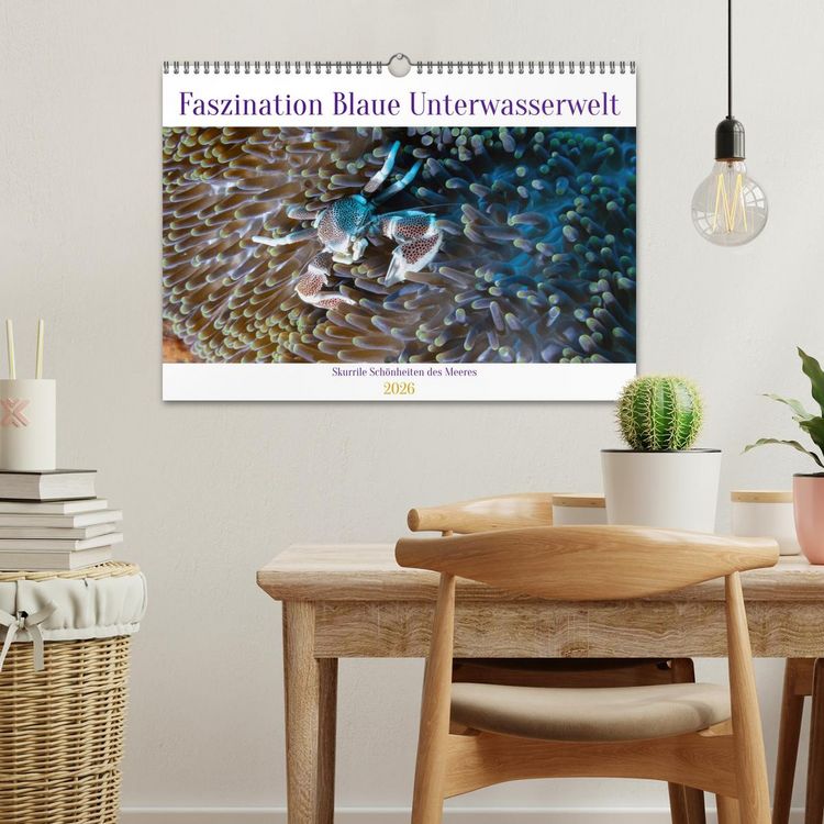 Produktbild: Faszination blaue Unterwasserwelt (Wandkalender 2026 DIN A3 quer), CALVENDO Monatskalender