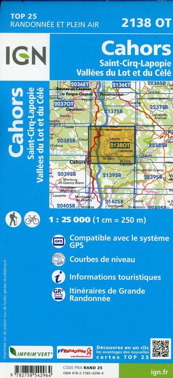 Produktbild: Cahors Saint-Cirq-Lapopie.Vall&eacute;es du Lot et du C&eacute;l&eacute;