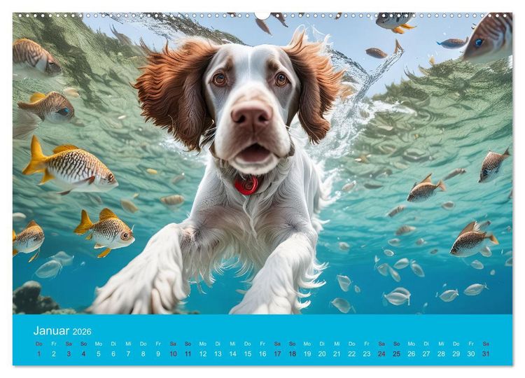 Produktbild: Tierische Urlaubstr&auml;ume (hochwertiger Premium Wandkalender 2026 DIN A2 quer), Kunstdruck in Hochglanz