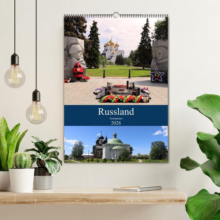 Produktbild: Russland - Terminplaner (Wandkalender 2026 DIN A2 hoch), CALVENDO Monatskalender