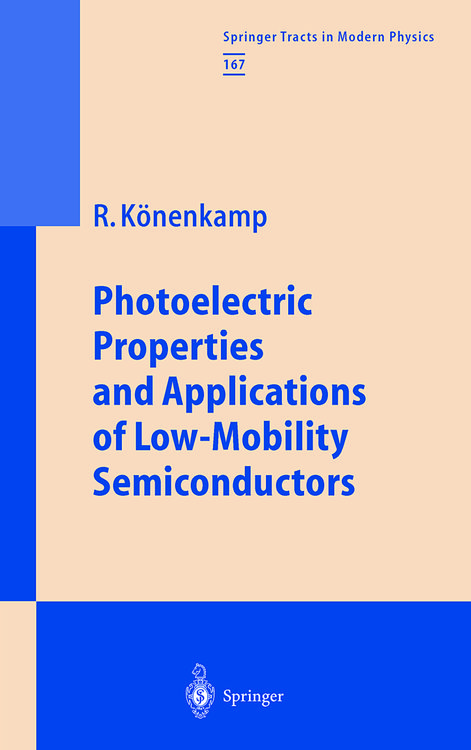 Produktbild: Photoelectric Properties and Applications of Low-Mobility Semiconductors