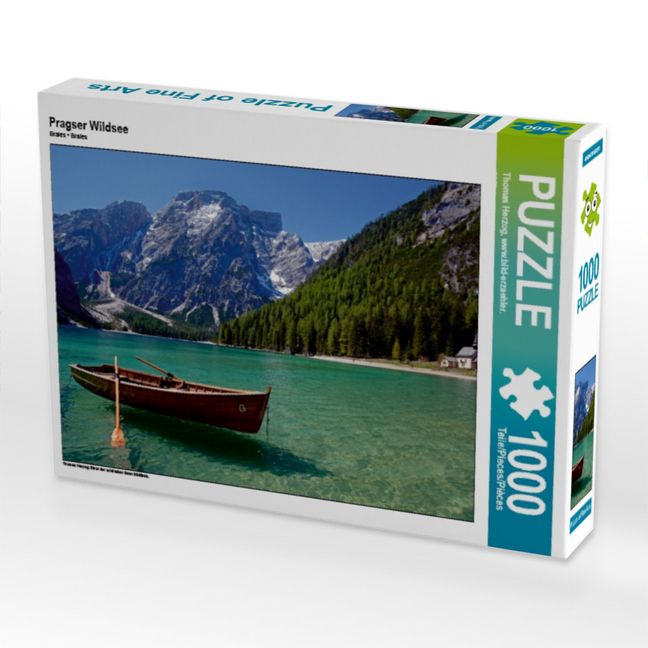 Produktbild: CALVENDO Puzzle Pragser Wildsee | 1000 Teile Lege-Gr&ouml;&szlig;e 64x48cm Foto-Puzzle f&uuml;r gl&uuml;ckliche Stunden
