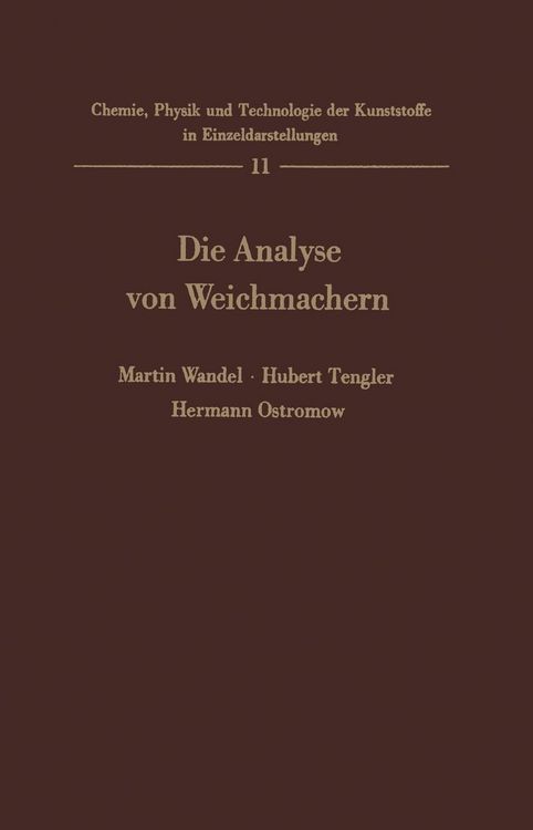 Produktbild: Die Analyse von Weichmachern