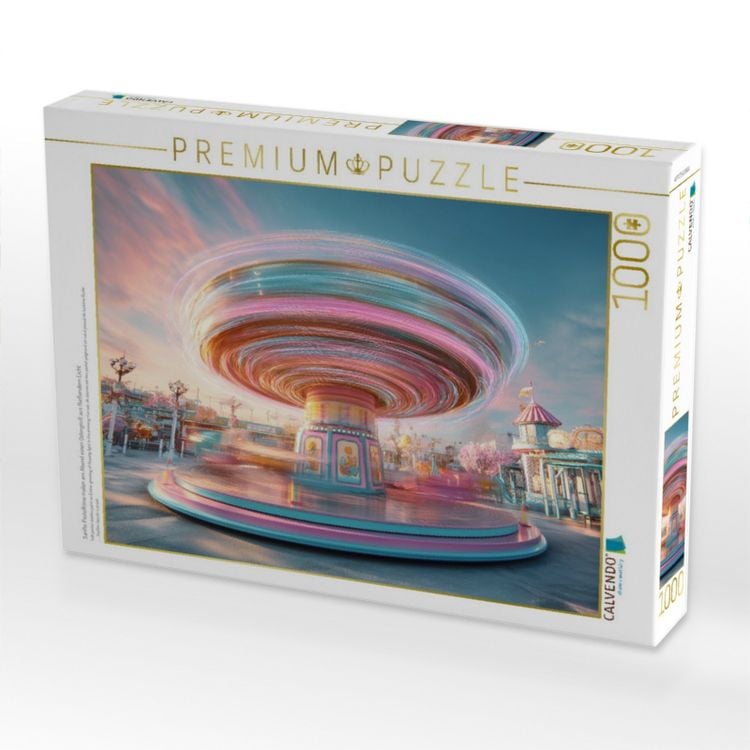 Produktbild: CALVENDO Puzzle Sanfte Pastellt&ouml;ne malen am Abend einen Ostergru&szlig; aus flie&szlig;endem Licht | 1000 Teile Lege-Gr&ouml;&szlig;e 64x48cm Foto-Puzzle f&uuml;r gl&uuml;ckliche Stun