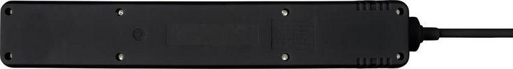 Produktbild: Sygonix SY-4891002 Steckdosenleiste mit Schalter 6fach Schwarz Schutzkontakt 1St.