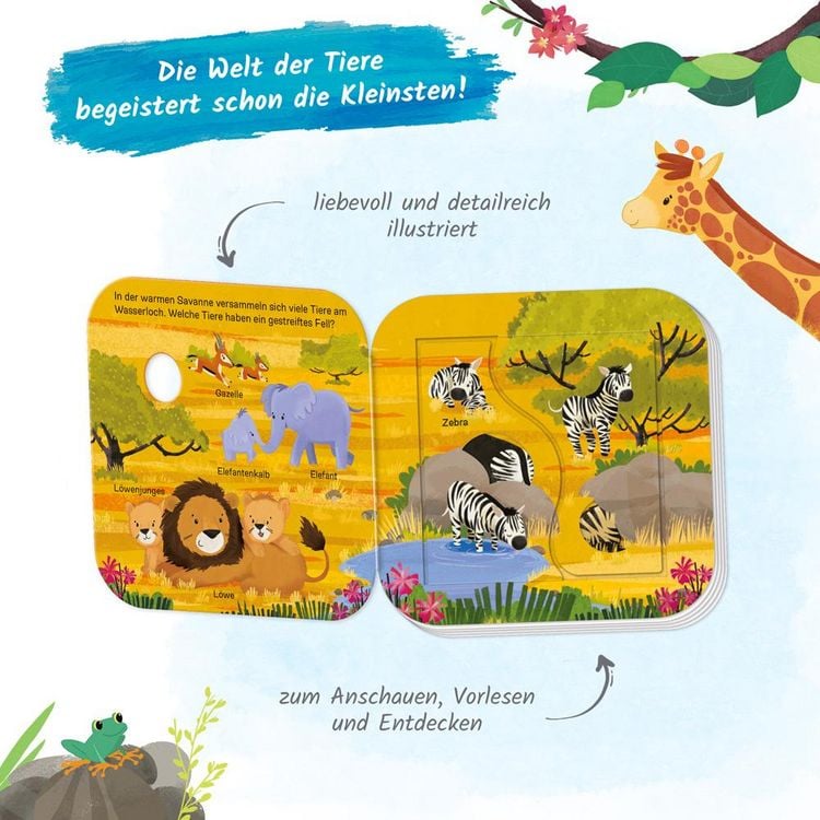 Produktbild: Tr&ouml;tsch Pappenbuch mit Klappen Mein erstes Klappenbuch Welt der Tiere Wer lebt wo?