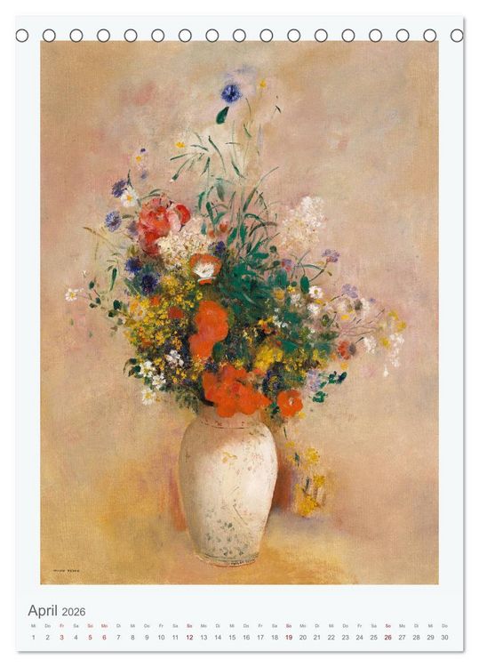 Produktbild: Blumenstr&auml;u&szlig;e - Bl&uuml;tenpracht und Blumenfreuden (Tischkalender 2026 DIN A5 hoch), CALVENDO Monatskalender