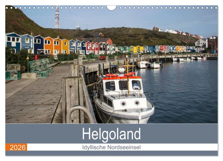 Produktbild: Helgoland - idyllische Nordseeinsel (Wandkalender 2026 DIN A3 quer), CALVENDO Monatskalender