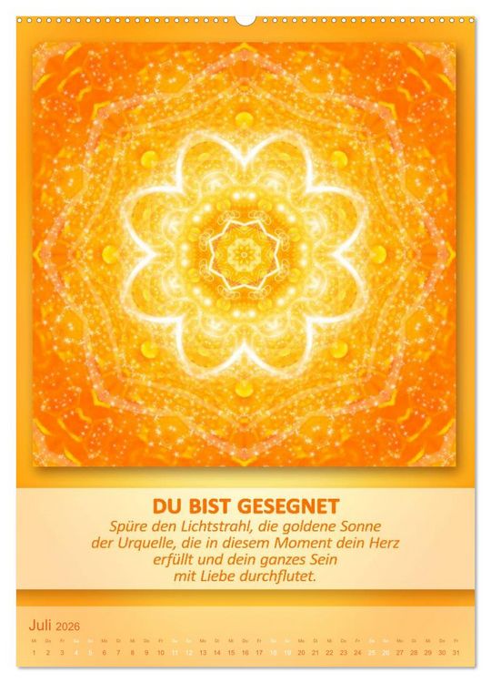 Produktbild: Light Energy Mandalas - Kalender - Vol. 2 (Wandkalender 2026 DIN A2 hoch), CALVENDO Monatskalender