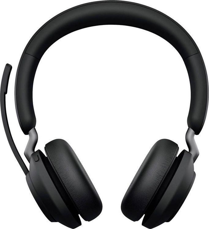 Produktbild: Jabra Evolve2 65 UC On Ear Headset Bluetooth&reg; Stereo Schwarz Lautst&auml;rkeregelung, Batterieladeanzeige, Mikrofon-Stummschaltung Telefon