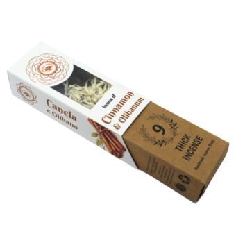 Produktbild: R&auml;ucherst&auml;bchen Green Tree Cinnamon & Olibanum Botanical Incense, 9 dicke St&auml;bchen