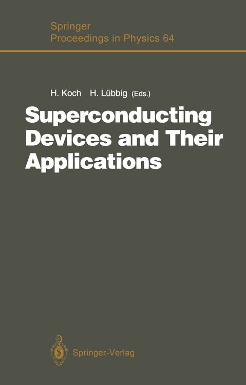 Produktbild: Superconducting Devices and Their Applications