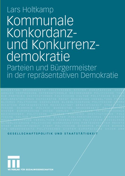 Produktbild: Kommunale Konkordanz- und Konkurrenzdemokratie