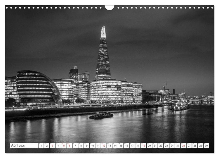 Produktbild: London Stadt an der Themse (Wandkalender 2026 DIN A3 quer), CALVENDO Monatskalender