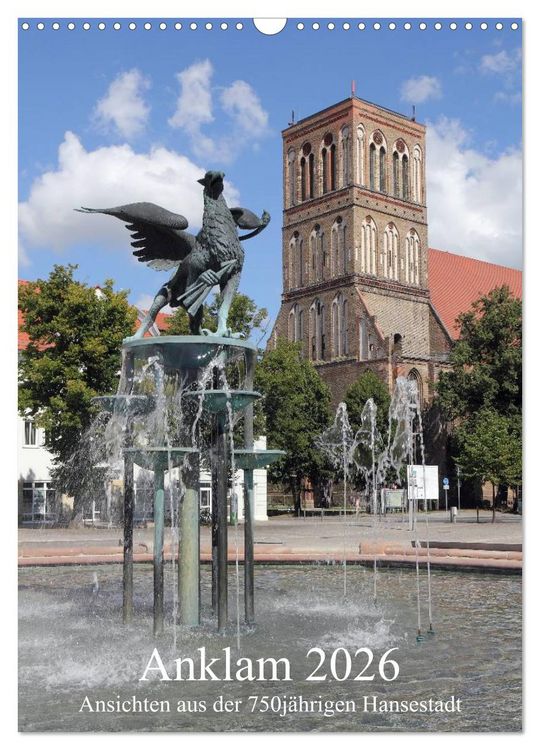 Produktbild: Anklam 2026 (Wandkalender 2026 DIN A3 hoch), CALVENDO Monatskalender