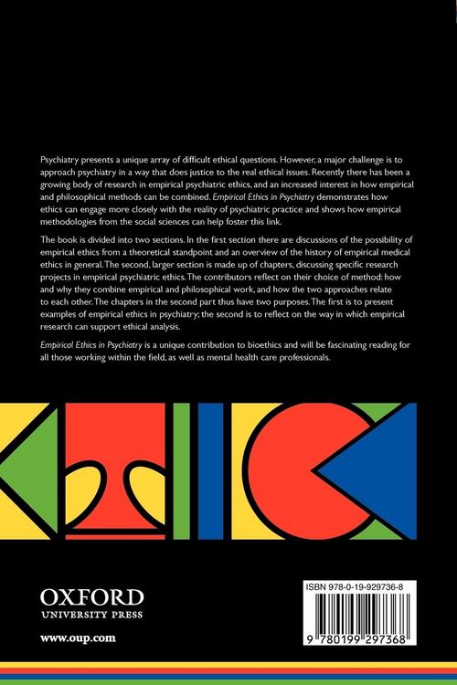 Produktbild: Empirical Ethics in Psychiatry