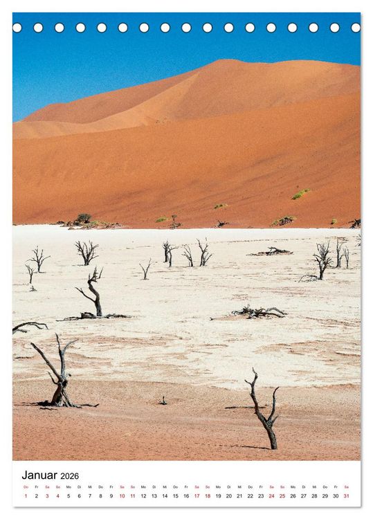 Produktbild: Naturparadies Namibia (Tischkalender 2026 DIN A5 hoch), CALVENDO Monatskalender
