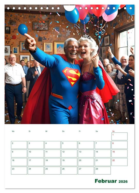 Produktbild: Alt, aber oho - Graue Haare, bunte Abenteuer (Wandkalender 2026 DIN A4 hoch), CALVENDO Monatskalender