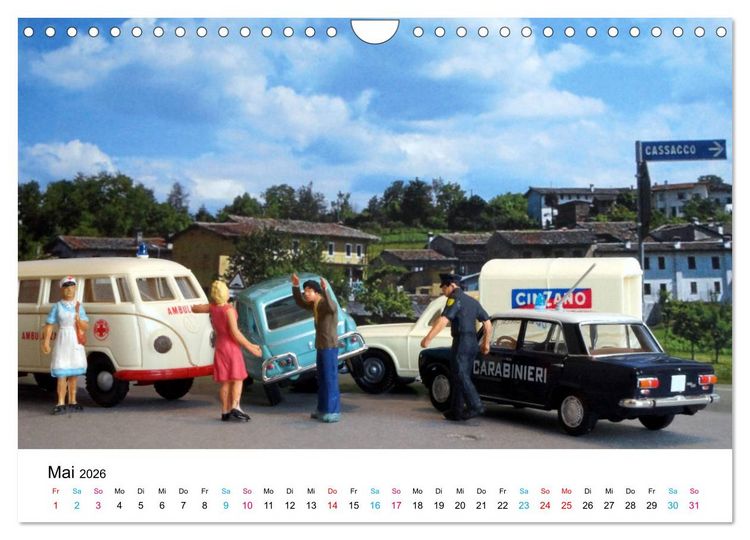 Produktbild: Bella Italia im Modell (Wandkalender 2026 DIN A4 quer), CALVENDO Monatskalender