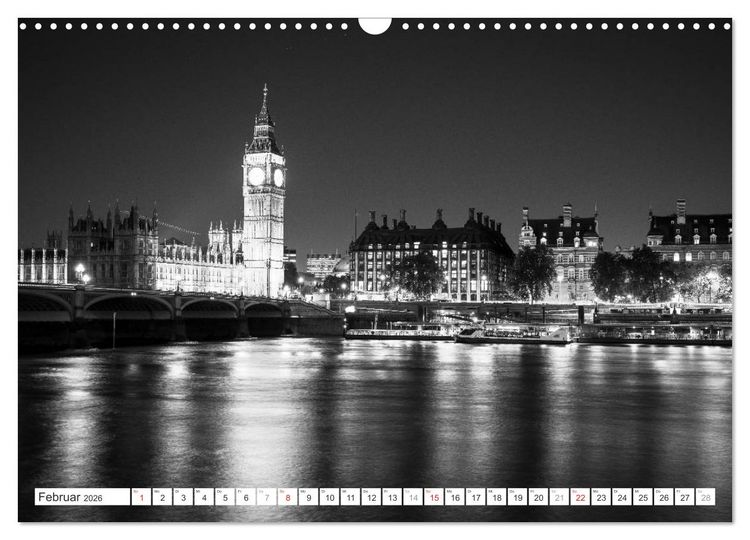 Produktbild: London Stadt an der Themse (Wandkalender 2026 DIN A3 quer), CALVENDO Monatskalender
