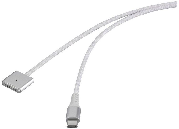 Produktbild: Renkforce USB-Ladekabel USB-C&reg;, Magsafe 3 2.00m Wei&szlig; magnetischer Stecker RF-6437916