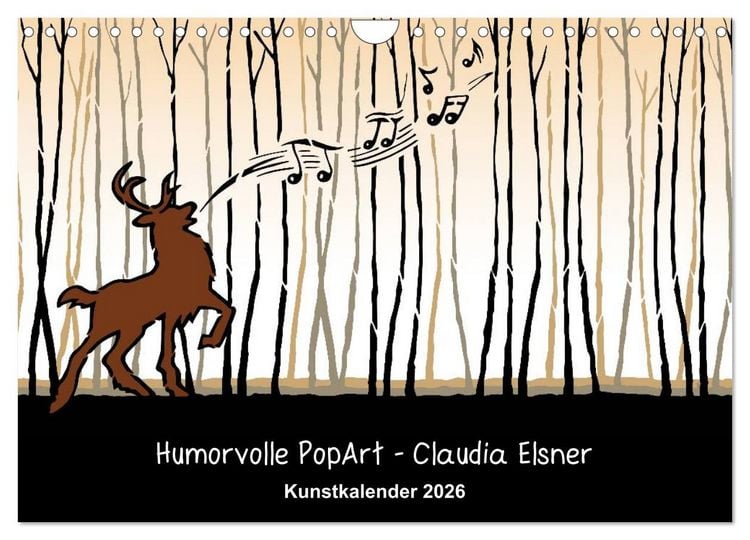 Produktbild: Humorvolle PopArt - Kunstkalender von Claudia Elsner (Wandkalender 2026 DIN A4 quer), CALVENDO Monatskalender
