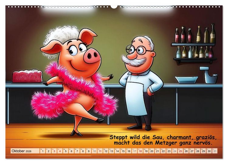 Produktbild: Bauernregeln, unsinnig und am&uuml;sant (hochwertiger Premium Wandkalender 2026 DIN A2 quer), Kunstdruck in Hochglanz