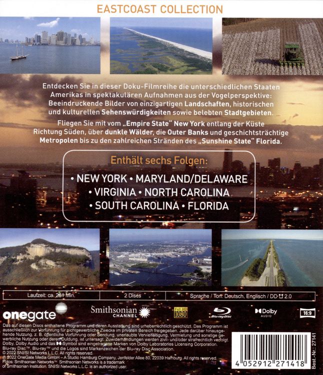 Produktbild: Aerial Amercia (Amerika von oben) - Eastcoast Collection [2 BRs]