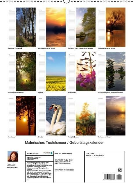 Produktbild: Malerisches Teufelsmoor (Wandkalender immerw&auml;hrend DIN A2 hoch)