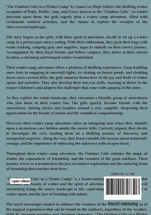 Produktbild: The Outdoor Girls in a Winter Camp